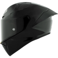 KYT KX-1 Race GP Full-Face Motorcycle Helmets - Plain Black (Glossy)
